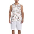 thumbnail image 1 of Pofeuu Cat Bear Rabbit Print Basketball Jersey, Shirts for Men Youth Basketball Jersey Crew Neck-X-Large, 1 of 6