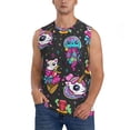 thumbnail image 1 of Pofeuu Cat Icecream Print Men's Muscle T-Shirt, Sleeveless, Muscle Tank, Classic Muscle Tee Top For Men Casual Sleeveless Muscle T-Shirt Trendy Clothes-Small, 1 of 7