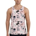 thumbnail image 1 of Pofeuu Cat Print Men's Workout Tank Tops Sleeveless Muscle Gym Shirt Quick Dry-4X-Large, 1 of 7