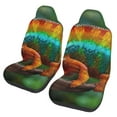 Pofeuu Chameleon Print Automotive Car Seat Covers Flat Cloth Full Set