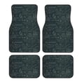 thumbnail image 1 of Pofeuu Chemical Print Car Foot Mat Set of 4 Pieces - All-Weather Full Set Floor Mats for Cars Trucks SUVs, 1 of 7