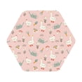 thumbnail image 1 of Pofeuu Chicken And Goose Print Leather Coasters Set of 6, Round Cups Mugs Mat Pad for Home Kitchen Heat Resistant Drink Coasters,Hexagon, 1 of 7