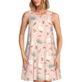 thumbnail image 1 of Pofeuu Chicken And Goose Print Women's Sleeveless Dress, Loose Fit Summer Dress, Casual Tank Dress for Women, 1 of 7