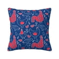 thumbnail image 1 of Pofeuu Chicken and Rooster Print Double-sided plush pillowcase Square Throw Pillow Covers Pillows Cover for Living Room Bedroom Sofa Couch Cushion Cover（No pillow core）-24"x24", 1 of 7