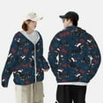 thumbnail image 1 of Pofeuu Christmas Dachshund Print Sun Protection Outdoor Lightweight Full Zip UV Cooling Hoodie Long Sleeve Summer Clothing for Outdoor Hiking-Medium, 1 of 5