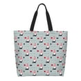 thumbnail image 1 of Pofeuu Christmas Gnome 1 Print Reusable Grocery Bags - Washable, Foldable, Packable Tote, Large Handles, Heavy Duty, Zippered Top Pouch, 1 of 8