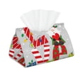 thumbnail image 1 of Pofeuu Christmas Gnome With Love Print Tissue Box Cover, Modern Decorative PU Leather Rectangular Tissue Box Case Organizer Holder for Vanity Countertop, Night Stands, Livingroom, 1 of 7