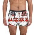 thumbnail image 1 of Pofeuu Christmas Houses Print Men’s Boxer Briefs, Moisture-Wicking Underwear, Regular,Trunk-X-Large, 1 of 5