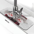 thumbnail image 1 of Pofeuu Christmas Snowman With Hat Print Splash Guard for Sink Faucet Sink Gadgets-Splash Guard Behind Faucet Drip Catcher for Kitchen, Bathroom,Sink Mat, 1 of 7