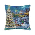 thumbnail image 1 of Pofeuu Christmas Tree Print Double-sided plush pillowcase Square Throw Pillow Covers Pillows Cover for Living Room Bedroom Sofa Couch Cushion Cover（No pillow core）-26"x26", 1 of 7
