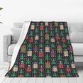 thumbnail image 1 of Pofeuu Christmas Trees And Houses Print Ultra-Soft Micro Fleece Blanket,for Bed Or Sofa,All Season Throw Blankets Flannel Blanket-50"x40", 1 of 7