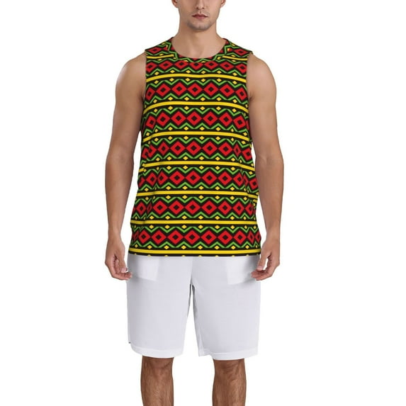 Pofeuu Classic Color Music Print Basketball Jersey, Shirts for Men Youth Basketball Jersey Crew Neck-3X-Large