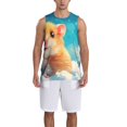 thumbnail image 1 of Pofeuu Cloud Cute Hamster Print Basketball Jersey, Shirts for Men Youth Basketball Jersey Crew Neck-4X-Large, 1 of 6
