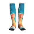 thumbnail image 1 of Pofeuu Cloud Cute Hamster Print Compression Socks for Women & Men Circulation - Best Support for Nurses,Running,Athletic,Sports, 1 of 7