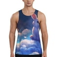 thumbnail image 1 of Pofeuu Cloud Cute Rabbit Print Men's Workout Tank Tops Sleeveless Muscle Gym Shirt Quick Dry-3X-Large, 1 of 7