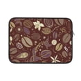 thumbnail image 1 of Pofeuu Coffee and Flowers Print Laptop Carrying Case,13-15-Inch Laptop and Tablet, Sleek Design, Durable and Water-Repellent Fabric, Business Casual or School-13 inch, 1 of 8