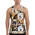 thumbnail image 1 of Pofeuu Collage of different dogs Print Men's Workout Tank Tops Sleeveless Muscle Gym Shirt Quick Dry -3X-Large, 1 of 7