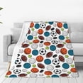 thumbnail image 1 of Pofeuu Color Balls Print Ultra-Soft Micro Fleece Blanket,for Bed Or Sofa,All Season Throw Blankets Flannel Blanket-80"x60", 1 of 7
