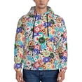 thumbnail image 1 of Pofeuu Colored Casino Chips Print Mens Casual Hooded Collar Drawstring Hoodies Pullover Sweatshirts Casual Long Sleeve Shirts-4X-Large, 1 of 7