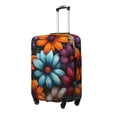 thumbnail image 1 of Pofeuu Colorful Blooming Flowers Print Luggage Suitcase Cover Protector Luggage Washable Covers Aesthetic for 18/24/28/32 inch Luggage（No luggage included）-Medium, 1 of 7
