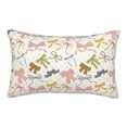 thumbnail image 1 of Pofeuu Colorful Bow Knots1 Print Polyester Microfiber Plush Pillowcases, Super Soft and Cozy Pillow Case Covers with Envelop Closure（Pillow core not included）-16"x24", 1 of 6