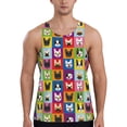 thumbnail image 1 of Pofeuu Colorful Bulldog Print Men's Workout Tank Tops Sleeveless Muscle Gym Shirt Quick Dry-3X-Large, 1 of 7