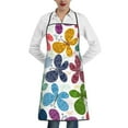 thumbnail image 1 of Pofeuu Colorful Butterflies Print Aprons with Pockets, Cute Aprons for Kitchen, Cooking, Server, Barber, Chef Apron, 1 of 7