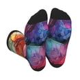 thumbnail image 1 of Pofeuu Colorful Butterfly Cluster Print Crew Socks, Adult Running Hiking Socks for Youth and Adult, 1 of 7