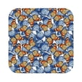 thumbnail image 1 of Pofeuu Colorful Butterfly1 Print Leather Coasters Set of 6, Round Cups Mugs Mat Pad for Home Kitchen Heat Resistant Drink Coasters,Square, 1 of 7