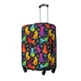thumbnail image 1 of Pofeuu Colorful Cats Print Luggage Suitcase Cover Protector Luggage Washable Covers Aesthetic for 18/24/28/32 inch Luggage（No luggage included）-Small, 1 of 7