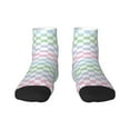 thumbnail image 1 of Pofeuu Colorful Checkerboard Print 30cm Socks, Adult Running Hiking Socks for Youth and Adult, 1 of 7