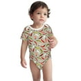 thumbnail image 1 of Pofeuu Colorful Chili Print Baby Boys Short-Sleeve Bodysuit,Just Born Unisex Baby Short Sleeve Bodysuits Undershirt-2 Years, 1 of 7