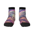 thumbnail image 1 of Pofeuu Colorful Cloud White Horse Print 30cm Socks, Adult Running Hiking Socks for Youth and Adult, 1 of 7