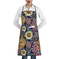 thumbnail image 1 of Pofeuu Colorful Compasses Print Aprons with Pockets, Cute Aprons for Kitchen, Cooking, Server, Barber, Chef Apron, 1 of 7