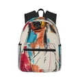 thumbnail image 1 of Pofeuu Colorful Dachshund Art Print Laptop Backpack Travel Canvas Backpack for School Lightweight and Comfortable Backpack College Backpack Schoolbag, 1 of 6