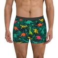 thumbnail image 1 of Pofeuu Colorful Dinosaurs Print Men’s Boxer Briefs, Moisture-Wicking Underwear, Regular,Trunk-Small, 1 of 5