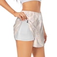 thumbnail image 1 of Pofeuu Colorful Dots Print Women's Athletic Shorts Running Workout Shorts Tummy Control Quick Dry Gym Shorts with Pockets Double layer sports shorts-Large, 1 of 7