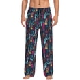 thumbnail image 1 of Pofeuu Colorful Dreamcatcher1 Print Men's Pajama Pants, Soft Lounge Pajama Pants with big pockets for Men Plaid Pj Bottoms-Medium, 1 of 6