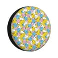 thumbnail image 1 of Pofeuu Colorful Duck Print Spare Tire Wheel Cover for Car Truck SUV Camper Universal Fit Spare Tire Cover RV Spare Tire Covers-14 inch, 1 of 6