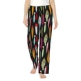 thumbnail image 1 of Pofeuu Colorful Fishing Lures Print Women's Fashion Pajama Pants with Pockets Comfy Drawstring Sleep Lounge Bottoms-Large, 1 of 6