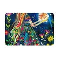 thumbnail image 1 of Pofeuu Colorful Floral Forest Fairy Print Flannel Doormats Rug16"x24"Rug Washable Doormats Indoor Outdoor Rugs for Layered Front Door Mats, Porch, Kitchen, Entryway, 1 of 7