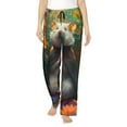 thumbnail image 1 of Pofeuu Colorful Flower Meditating Hamster Print Women's Fashion Pajama Pants with Pockets Comfy Drawstring Sleep Lounge Bottoms-X-Large, 1 of 6