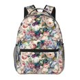 thumbnail image 1 of Pofeuu Rose Flowers Print Backpack for Men and Women - Basic Bookbag Casual Daypack Backpacks for College Work Travel-One Size, 1 of 5