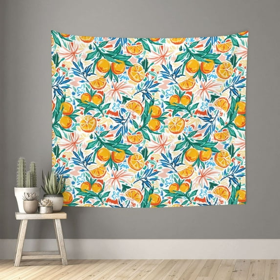 Pofeuu Colorful Fruits Print Wall Tapestry Decoration Wall Hanging Tapestry 60 x 51 Inch
