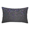 thumbnail image 1 of Pofeuu Colorful Glitter Print Polyester Microfiber Plush Pillowcases, Super Soft and Cozy Pillow Case Covers with Envelop Closure（Pillow core not included）-16"x24", 1 of 1