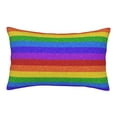 thumbnail image 1 of Pofeuu Colorful Glitter Rainbow Print Polyester Microfiber Plush Pillowcases, Super Soft and Cozy Pillow Case Covers with Envelop Closure（Pillow core not included）-20"x30", 1 of 6