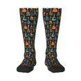 thumbnail image 1 of Pofeuu Colorful Guitar Print Stockings, Adult Running Hiking Socks for Youth and Adult, 1 of 6
