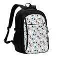 thumbnail image 1 of Pofeuu Colorful Hat Snowman Print Storage Laptop Backpack with USB Charging Port[Water Resistant] College Computer Bookbag Fits, 1 of 7