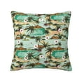 thumbnail image 1 of Pofeuu Colorful Hawaii Palms Print Double-sided plush pillowcase Square Throw Pillow Covers Pillows Cover for Living Room Bedroom Sofa Couch Cushion Cover（No pillow core）-16"x16", 1 of 7