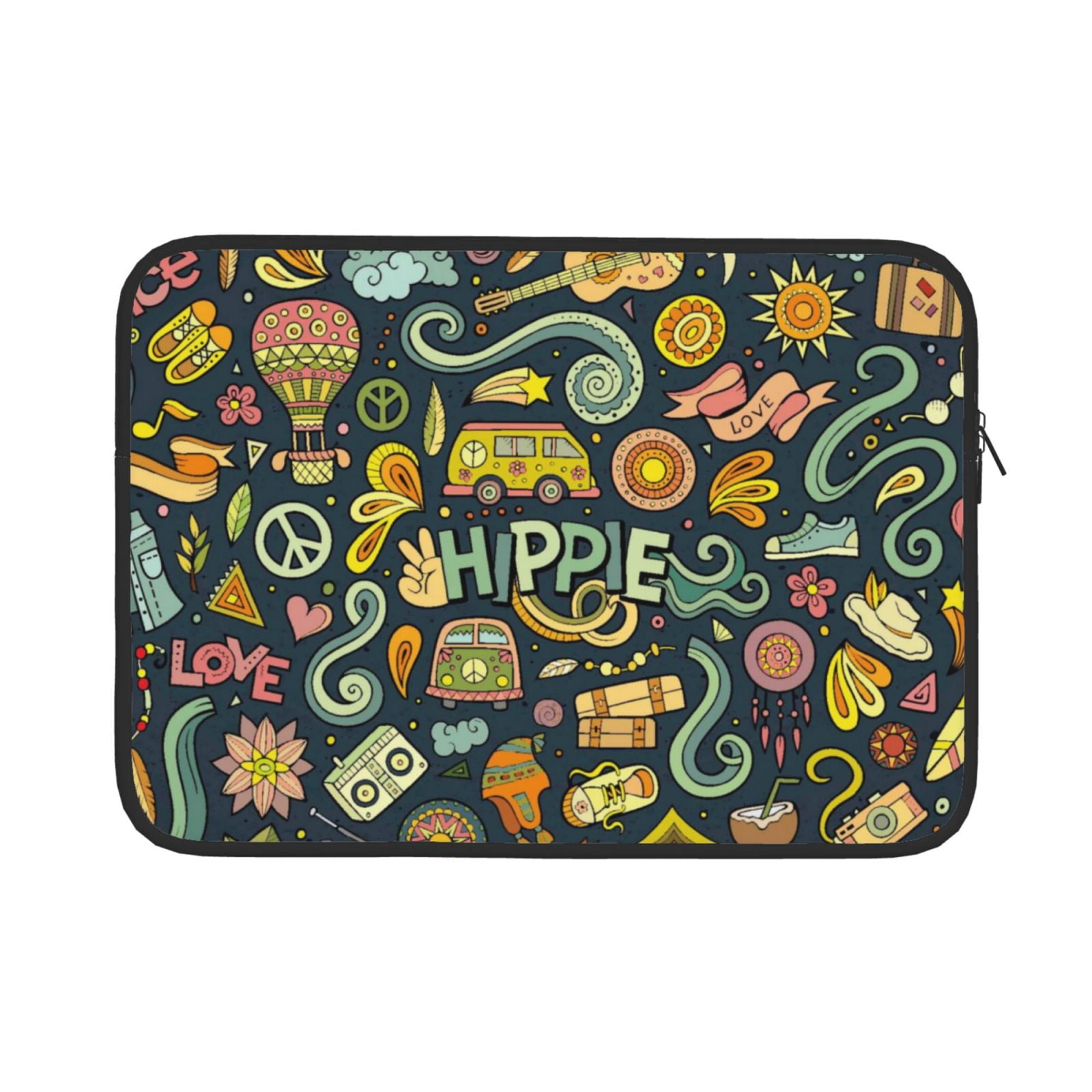 Pofeuu Colorful Hippie Print Laptop Carrying Case,13-15-Inch Laptop and ...